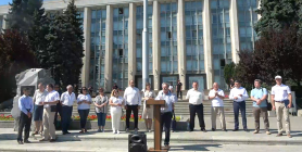 Protest la Guvern: Jos mâinile de pe Universitatea Agrară